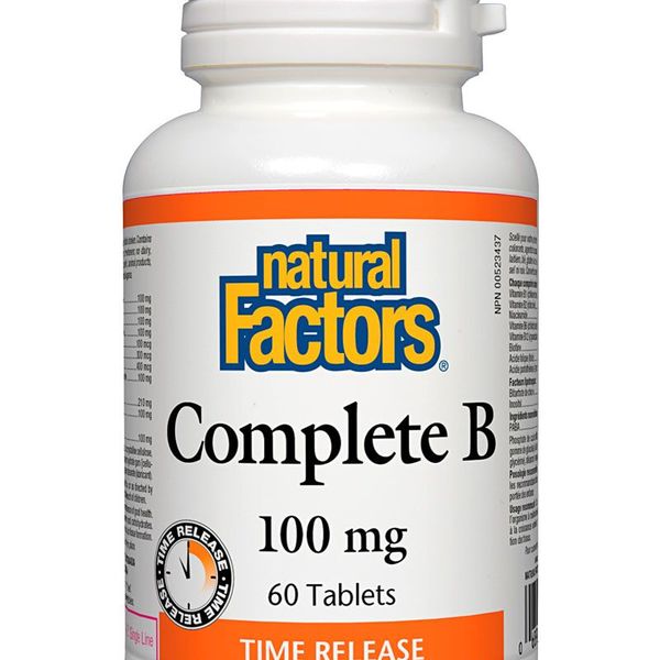 Natural Factors Natural Factors Complete B 100mg Time Release 60 tabs