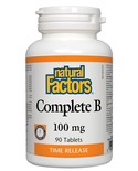 Natural Factors Natural Factors Complete B 100mg Time Release 90 tabs