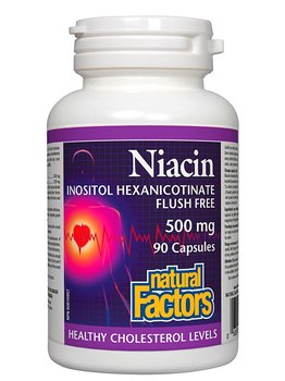 Natural Factors Natural Factors Flush Free Niacin 500mg 90 caps