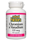 Natural Factors Natural Factors Chromium & Vanadium 125mcg 90 caps