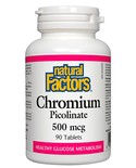 Natural Factors Natural Factors Chromium Picolinate 500mcg 90 tabs