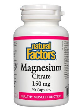 Natural Factors Natural Factors Magnesium Citrate 150mg 90 caps