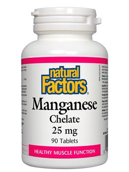 Natural Factors Natural Factors Manganese Chelate 25 mg 90 tabs