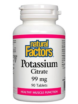 Natural Factors Natural Factors Potassium Citrate 99mg 90 tabs