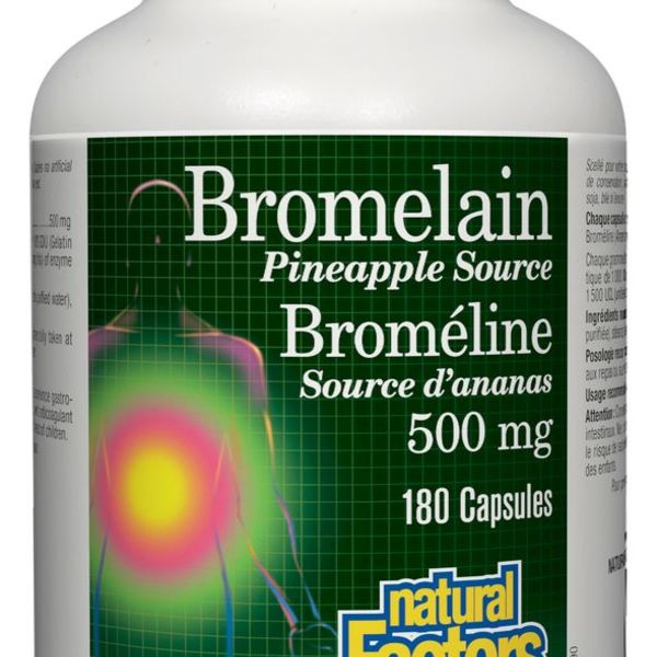 Natural Factors Natural Factors Bromelain 500 mg 180 caps