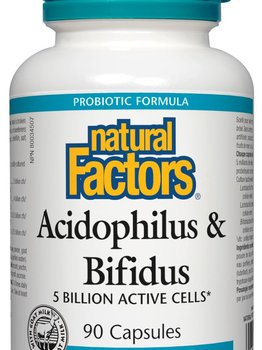 Natural Factors Natural Factors Acidophilus & Bifidus 90 caps