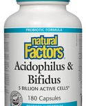 Natural Factors Natural Factors Acidophilus & Bifidus 180 caps