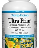 Natural Factors Natural Factors OmegaFactors Ultra Prim Evening Primrose Oil 1000mg 180 softgels