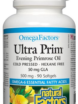 Natural Factors Natural Factors OmegaFactors Ultra Prim Evening Primrose Oil 500mg 90 softgels