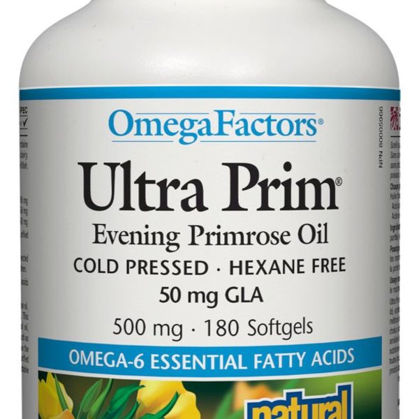 Natural Factors Natural Factors OmegaFactors Ultra Prim Evening Primrose Oil 500mg 180 softgels