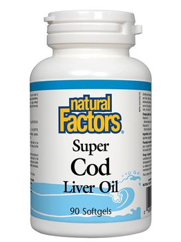 Natural Factors Natural Factors Super Cod Liver Oil 90 softgels