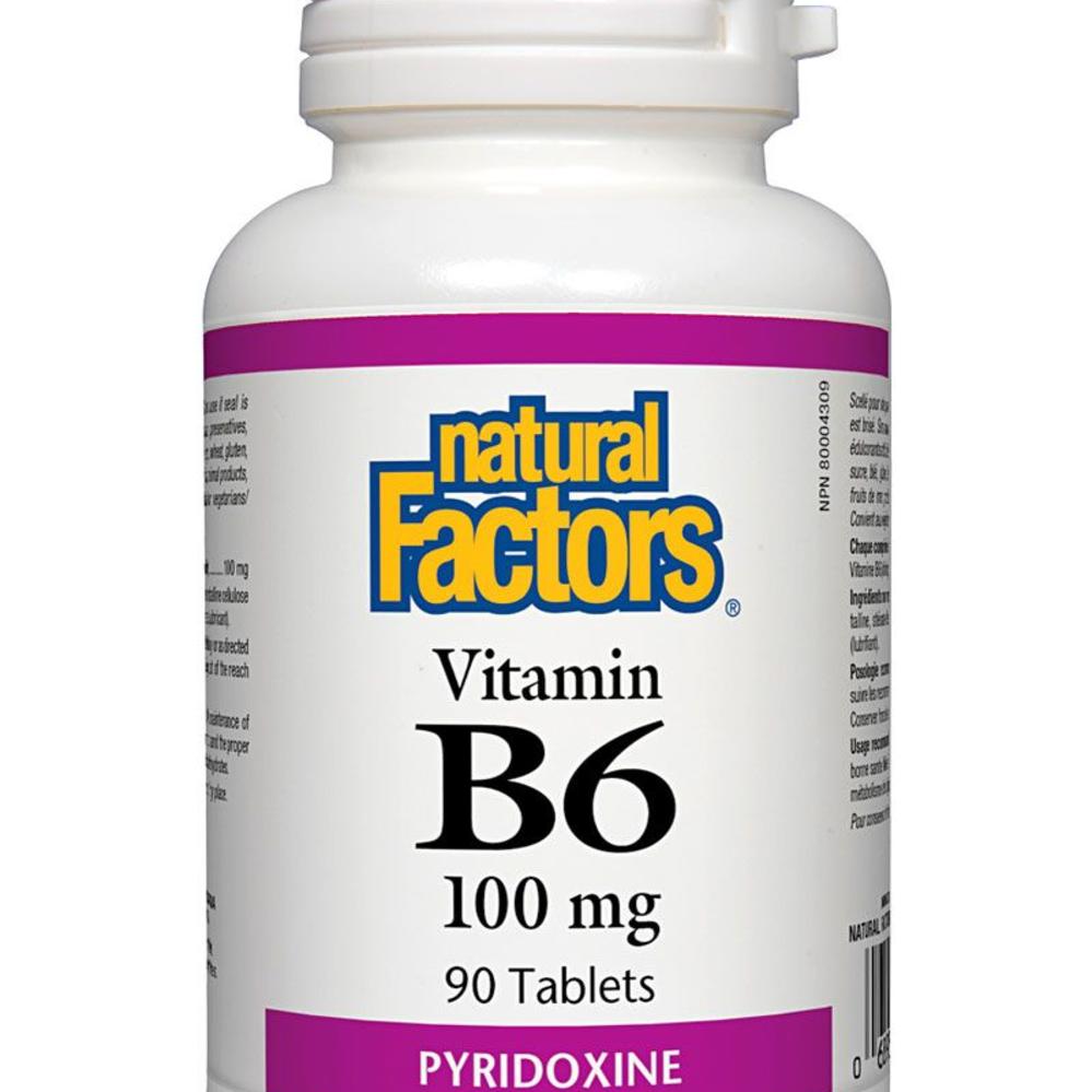 Natural Factors Vitamin B6 100mg 90 tabs - Vitamin King ...