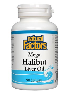 Natural Factors Natural Factors Mega Halibut Liver Oil 90 softgels
