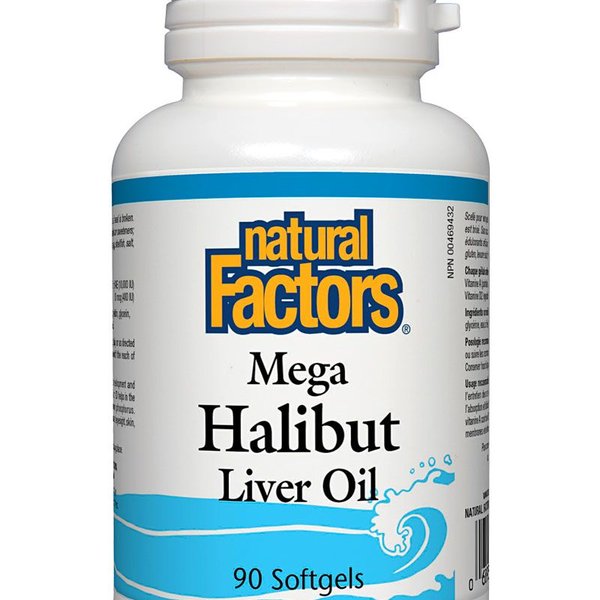 Natural Factors Natural Factors Mega Halibut Liver Oil 90 softgels