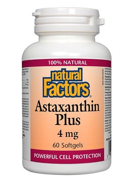 Natural Factors Natural Factors Astaxanthin Plus 4mg 60 softgels