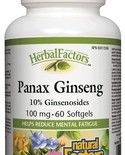 Natural Factors Natural Factors Herbal Factors Panax Ginseng Standardized Extract 100 mg 60 softgels