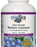 Natural Factors Natural Factors BlueRich Super Strength Blueberry Concentrate 500 mg 180 softgels