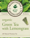 Traditional Medicinals Organic Green Tea with Lemongrass 20 tea bags