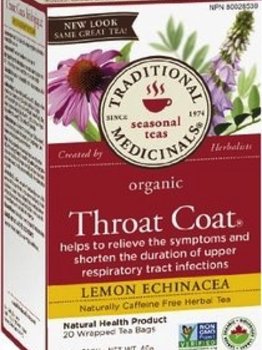 Traditional Medicinals Organic Lemon Echinacea Throat Coat 20 tea bags