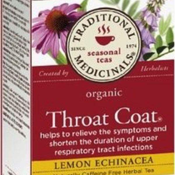Traditional Medicinals Organic Lemon Echinacea Throat Coat 20 tea bags