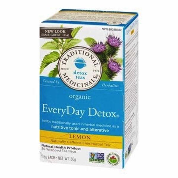 Traditional Medicinals Organic Everyday Detox LEMON  20 tea bags