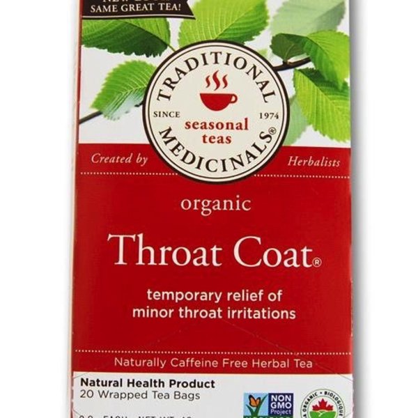 Traditional Medicinals Traditional Medicinals Organic Throat Coat 20 tea bags