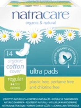 Natracare Organic Ultra Pads w/Wings Regular 14 ct