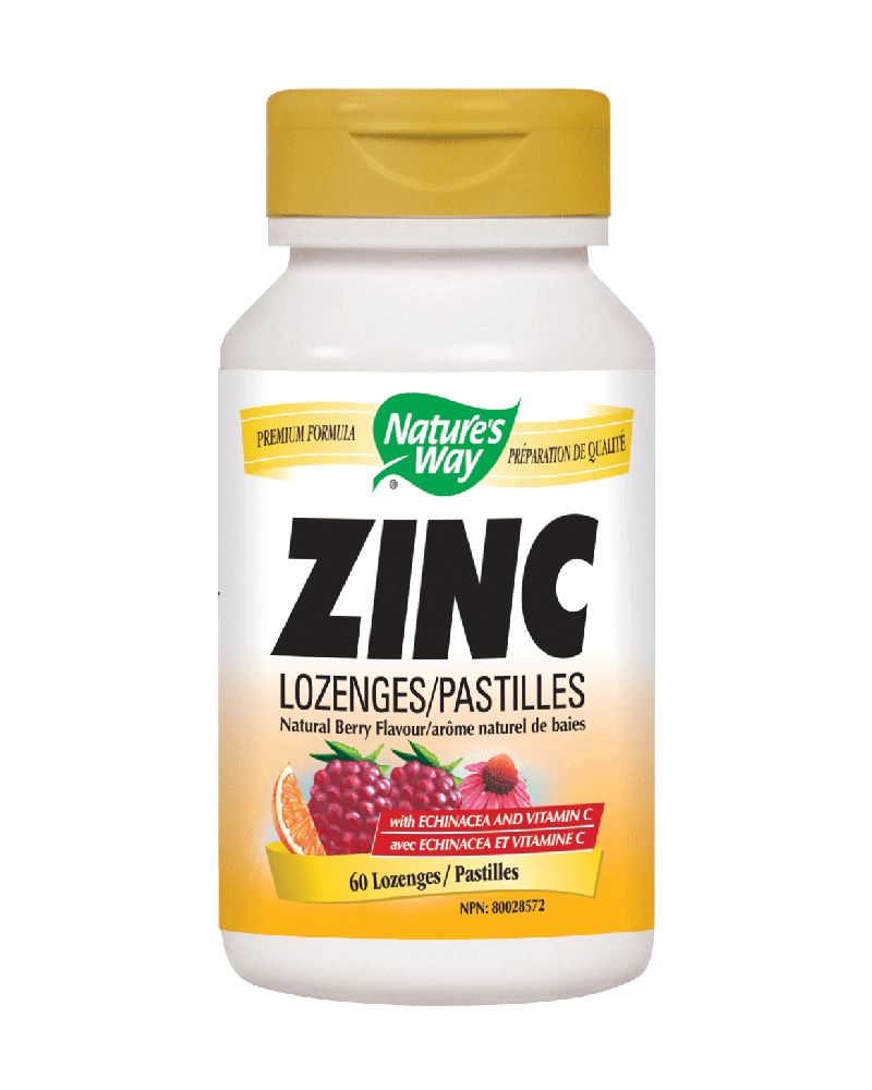 Natures Way Zinc Lozenges 60 loz Vitamin King Sports & Supplements