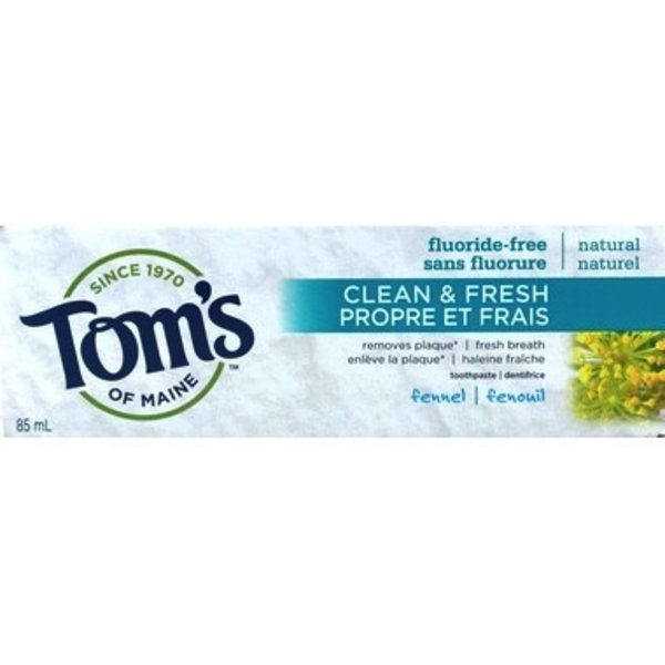 Tom’s Clean Fresh Fluoride-Free Fennel Toothpaste 85 mL