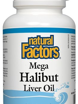 Natural Factors Natural Factors Mega Halibut Liver Oil 180 softgels