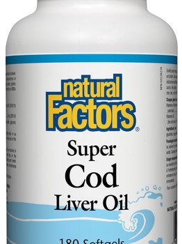 Natural Factors Natural Factors Super Cod Liver Oil 180 softgels