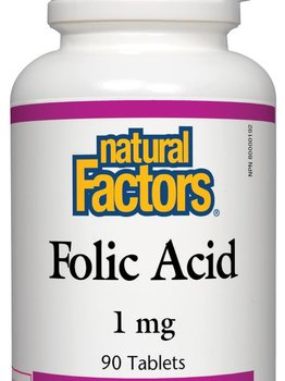 Natural Factors Natural Factors Folic Acid 1mg 90 tabs