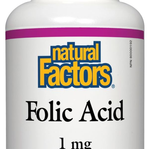 Natural Factors Natural Factors Folic Acid 1mg 90 tabs