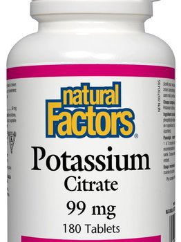Natural Factors Natural Factors Potassium Citrate 99mg 180 tabs