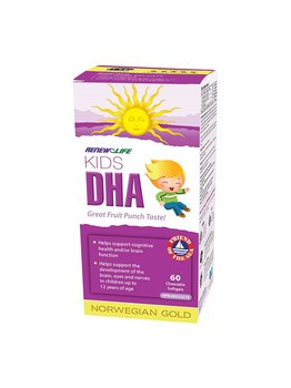 Renew Life Renew Life Norwegian Gold Kids DHA 60 chewable softgels