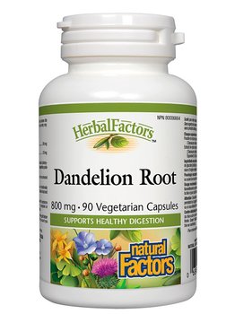 Natural Factors Natural Factors Herbal Factors Dandelion Root 90 vcaps