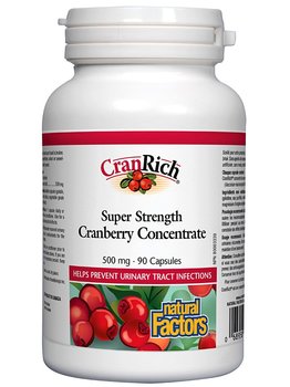 Natural Factors Natural Factors CranRich Super Strength Cranberry Concentrate 500mg 90 caps