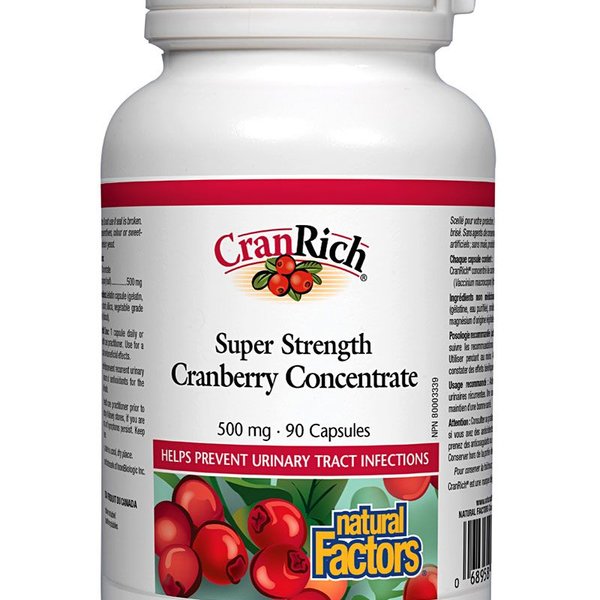 Natural Factors Natural Factors CranRich Super Strength Cranberry Concentrate 500mg 90 caps