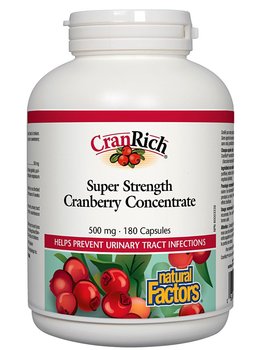 Natural Factors Natural Factors CranRich Super Strength Cranberry Concentrate 500mg 180 caps