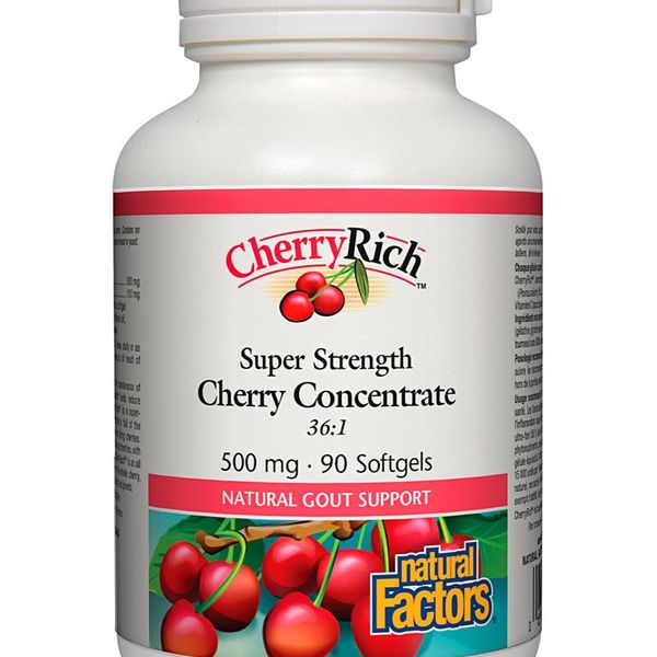 Natural Factors Natural Factors CherryRich Super Strength Cherry Concentrate 500mg 90 softgels
