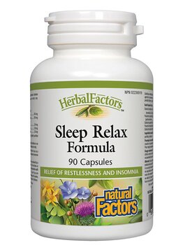 Natural Factors Natural Factors Herbal Factors Sleep Relax Formula 90 caps