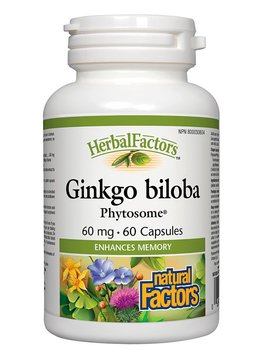 Natural Factors Natural Factors Ginkgo Biloba Phytosome 60mg 60 caps