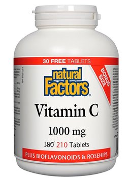 Natural Factors Natural Factors BONUS Vitamin C 1000mg 210 tabs
