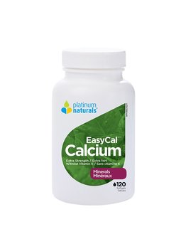 Platinum Naturals Platinum Easycal Calcium Extra Strength 120 softgels