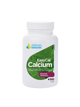 Platinum Naturals Platinum Easycal Calcium Extra Strength 240 softgels