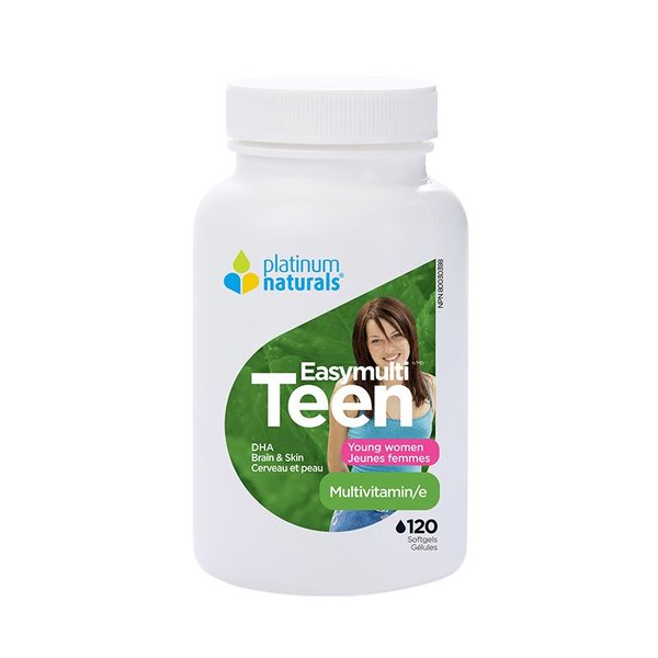 Platinum Naturals Platinum Easymulti Teen for Young Women 120 softgels