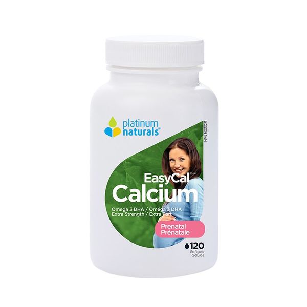 Platinum Naturals Platinum Prenatal EasyCal Calcium 120 softgels