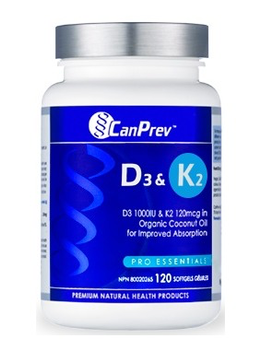 CanPrev CanPrev D3 & K2 120 Softgels