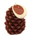 Honey Candles Honey Candles Pure Beeswax Pine Cone Brown