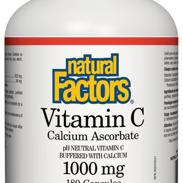 Natural Factors Natural Factors Vitamin C Calcium Ascorbate 1000mg 180 caps